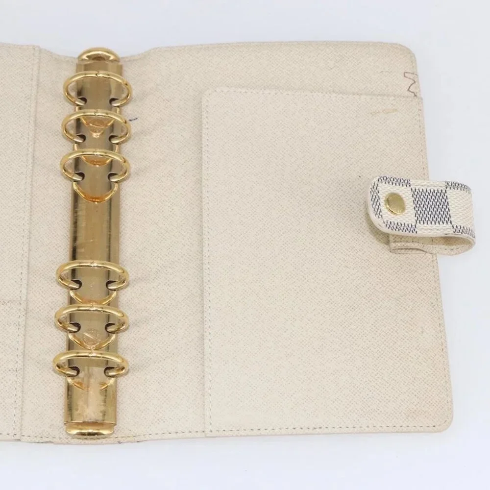 LOUIS VUITTON Damier Azur Agenda MM Day Planner Cover